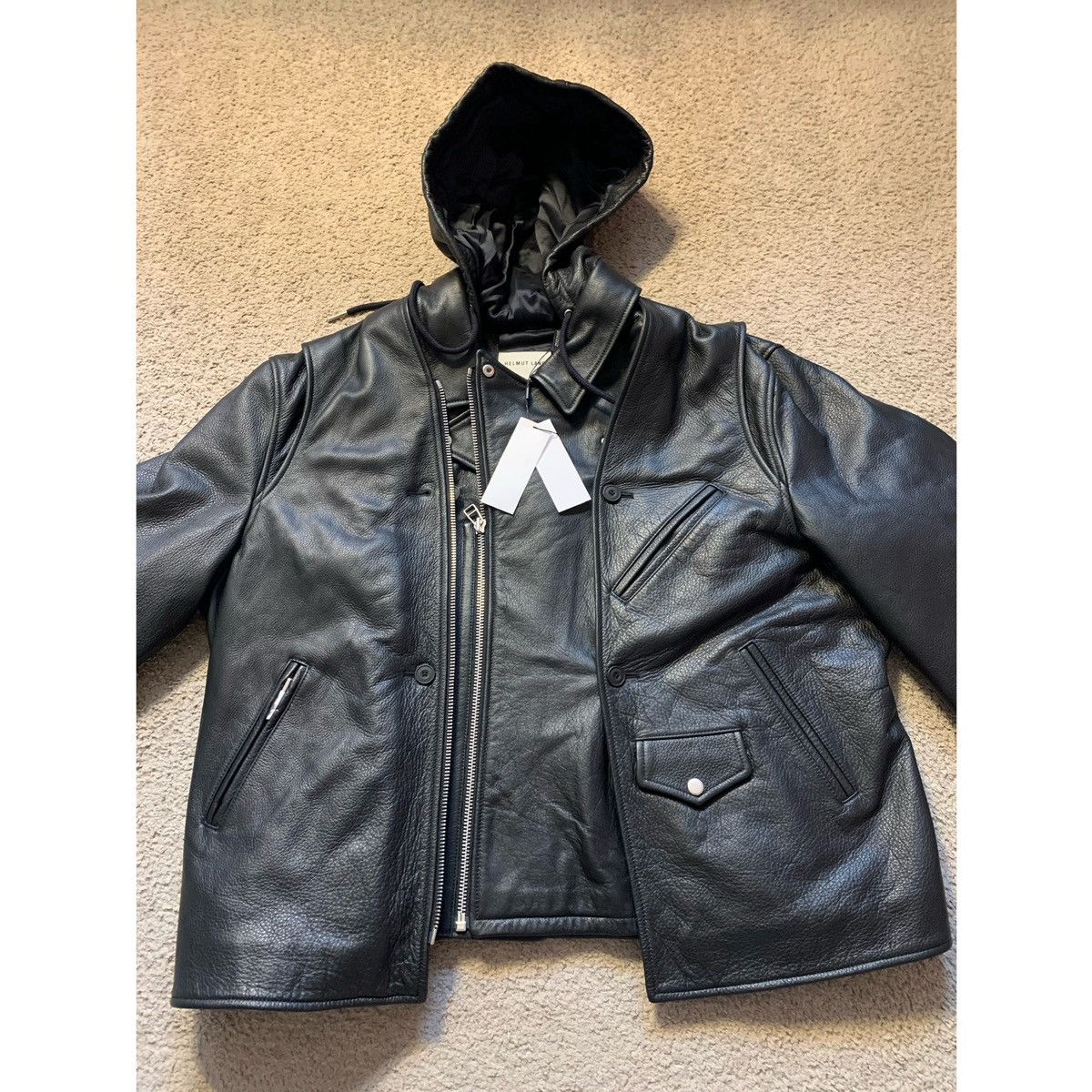 Helmut Lang HELMUT LANG BUILD OUT MOTORCYCLE LEATHER JACKET Size US L / EU 52-54 / 3 - 10 Thumbnail