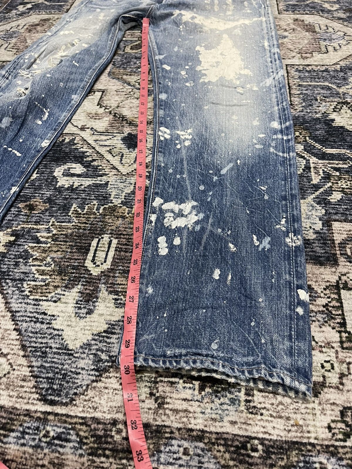 Hysteric Glamour Vintage Hysteric Glamour RNA Selvedge Paint Splash Denim Size US 33 - 15 Thumbnail