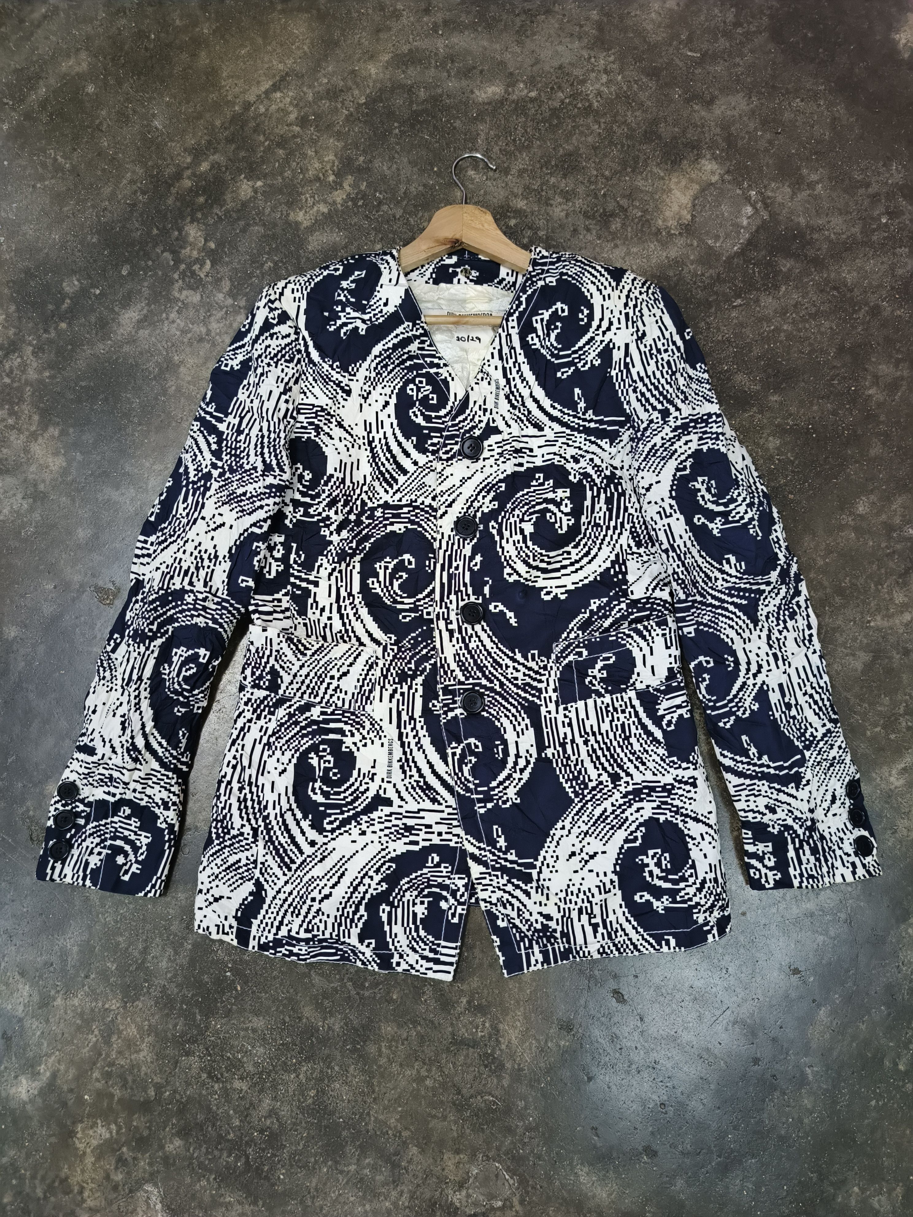 Dirk Bikkembergs Dirk Bikkembers Paisley Print Jacket Coat Size L / US 10 / IT 46 - 1 Thumbnail