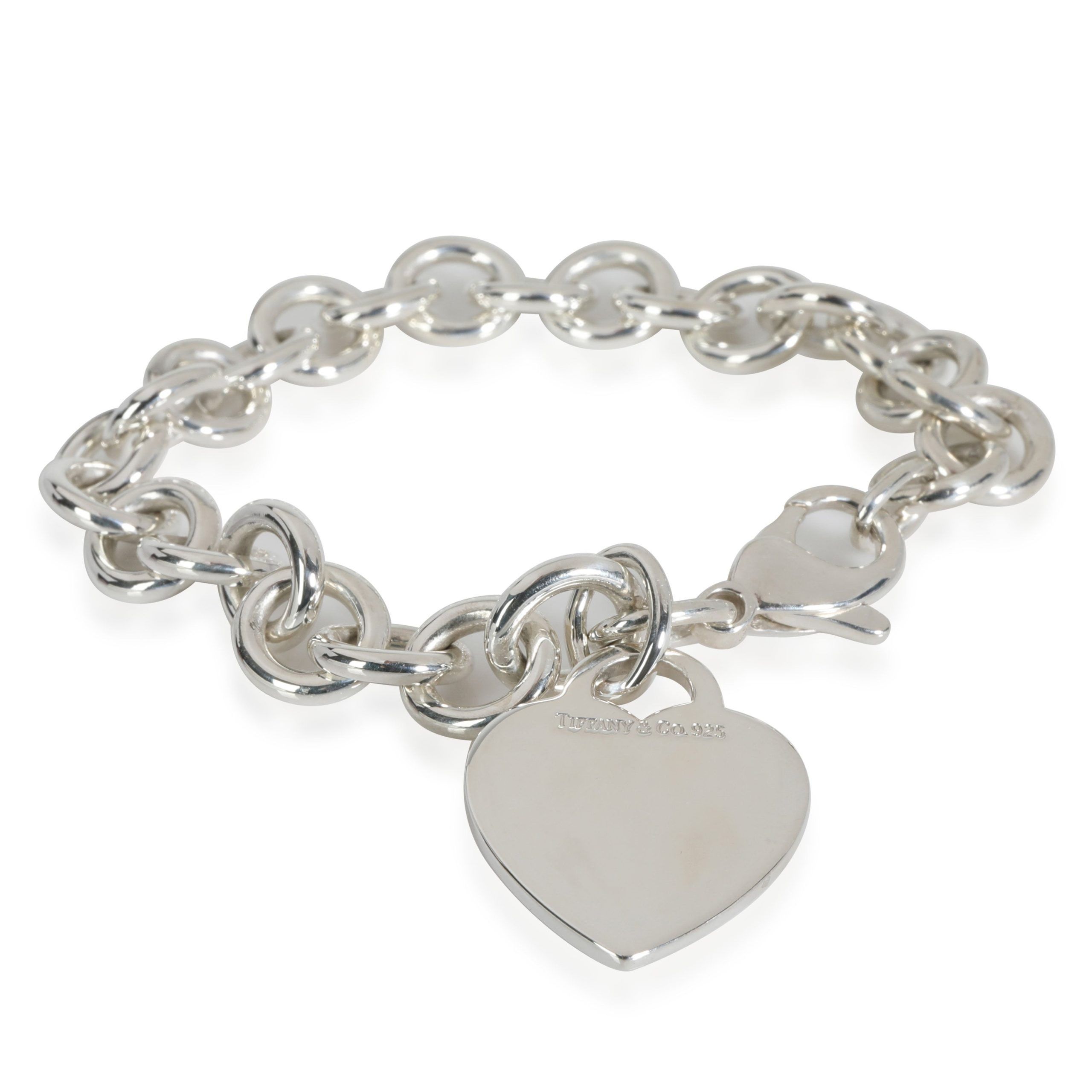 Tiffany & Co. Heart Charm Bracelet in Sterling Silver