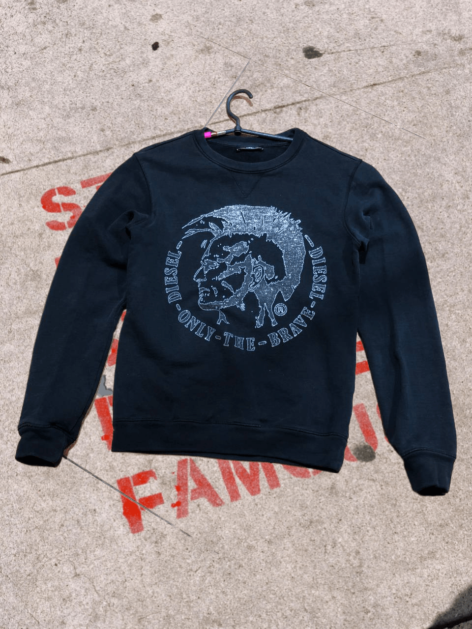 Diesel Diesel Vintage Big Logo Punk Crew Neck Sweatshirt Size M / US 6-8 / IT 42-44 - 1 Thumbnail