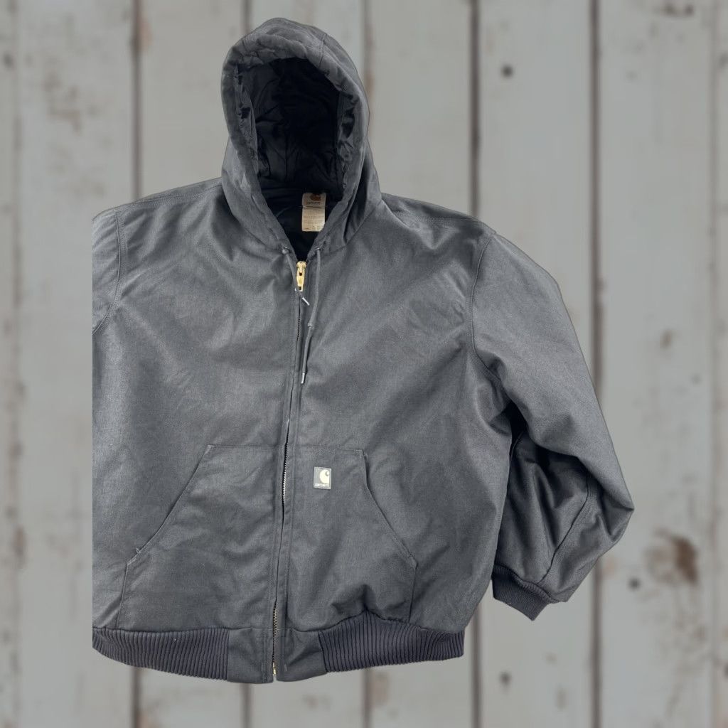 Carhartt Carhartt Jacket Mens 3XL Regular Black Zip Up Hooded Bomber Workwear J133 BLK Size US XXL / EU 58 / 5 - 1 Thumbnail