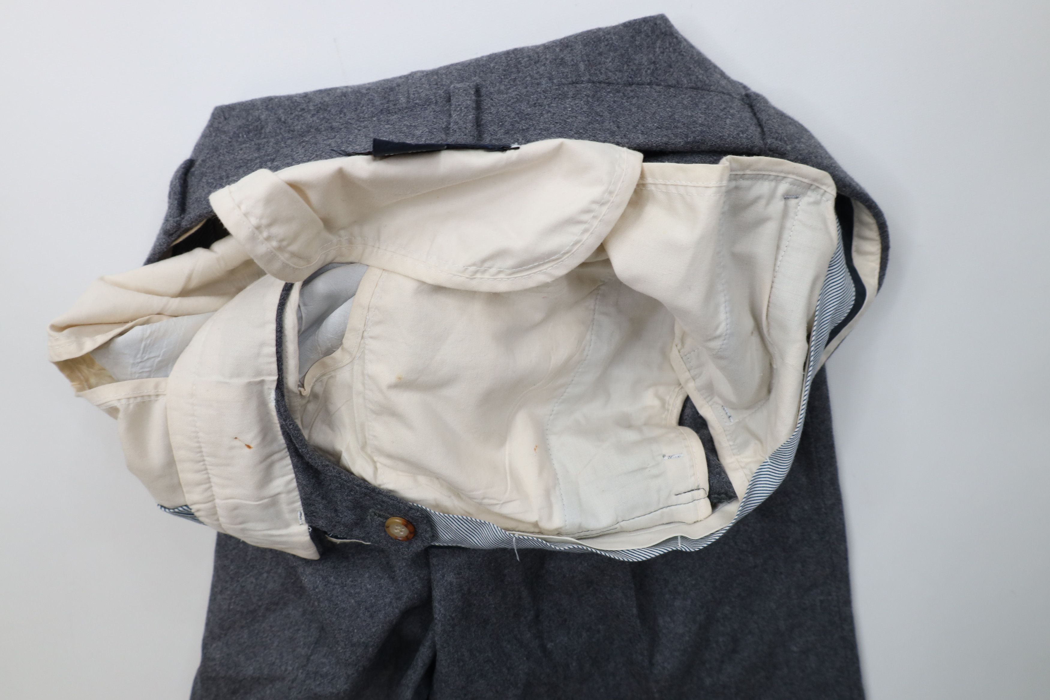 Vintage Vintage 70s Streetwear Wool Blend Knit Wide Leg Chino Pants Size US 38 / EU 54 - 7 Thumbnail