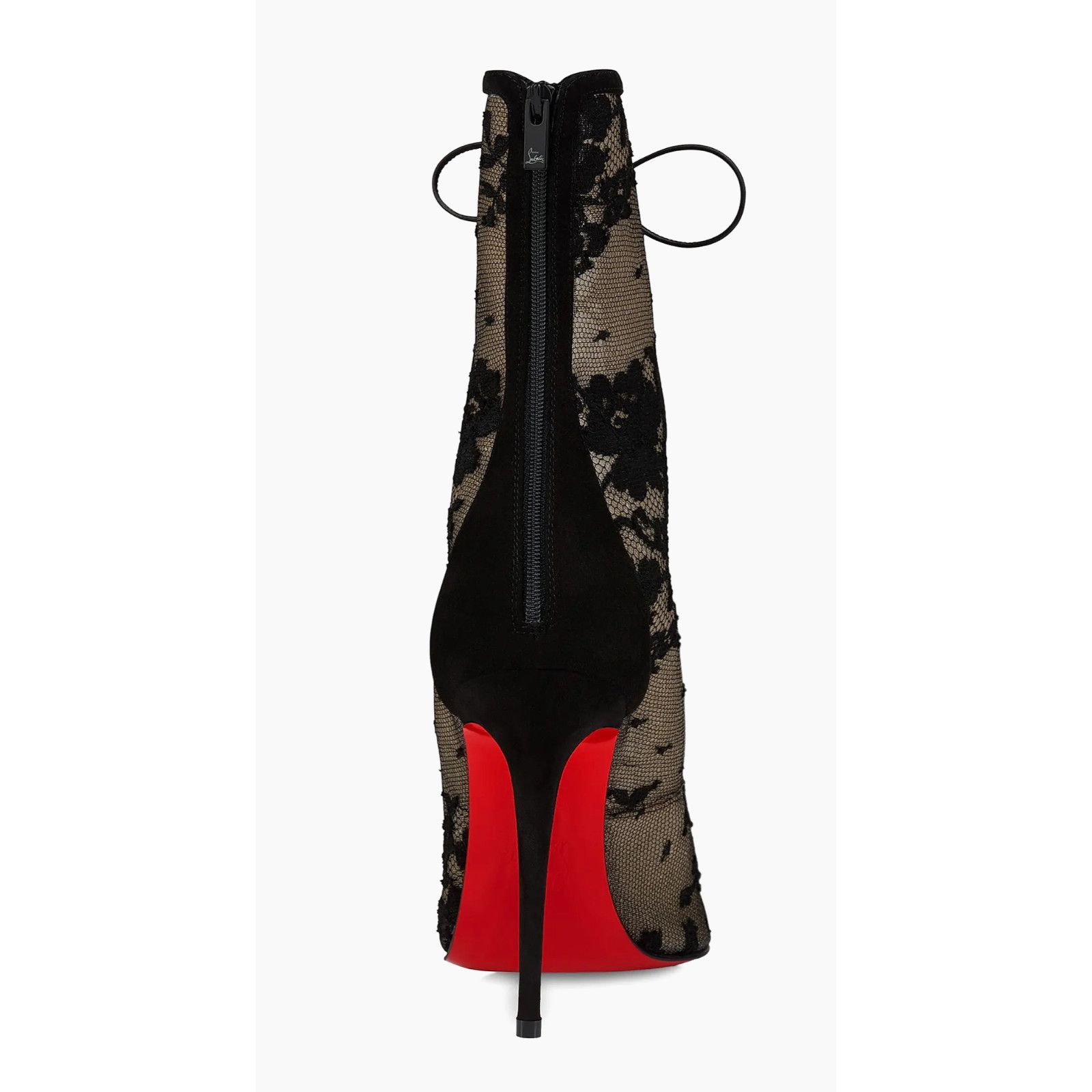 Christian Louboutin Christian Louboutin KM Lace Booty 100 Black Mesh Ankle 38.5 Size US 8.5 / IT 38.5 - 15 Thumbnail