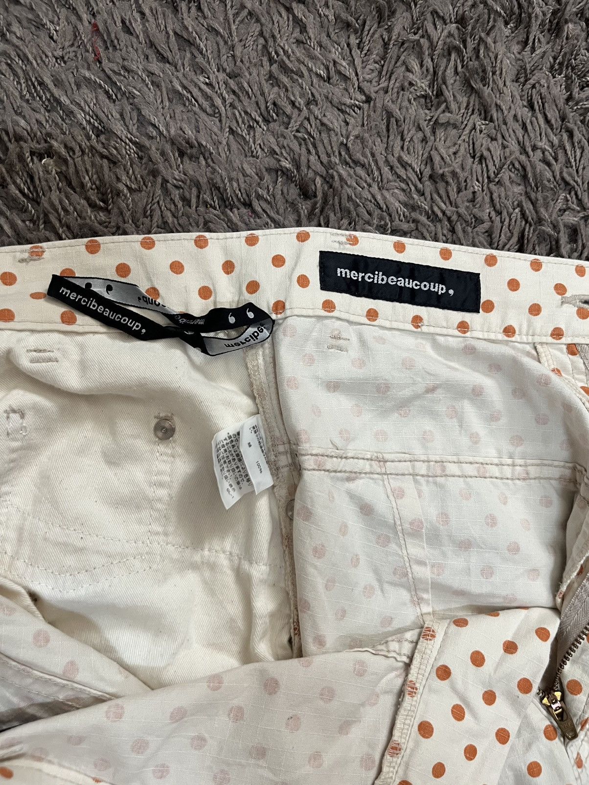 mercibeaucoup 2000s Mercibeaucoup polka dot reverse pants #A5 Size US 29 - 6 Thumbnail