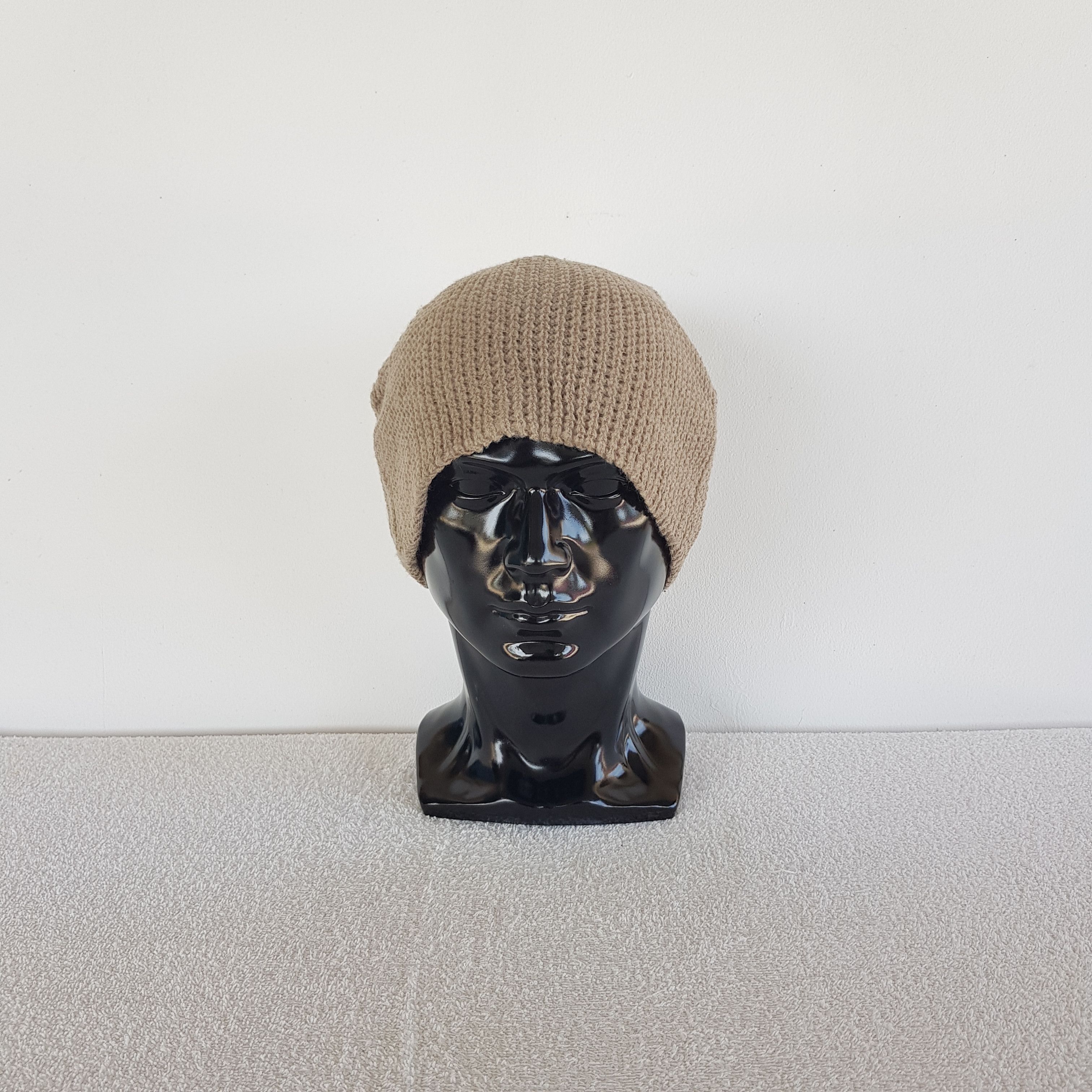 Japanese Brand Vintage Castano Beanie Cable Knit Crochet Snow Caps Hats Size ONE SIZE - 2 Thumbnail