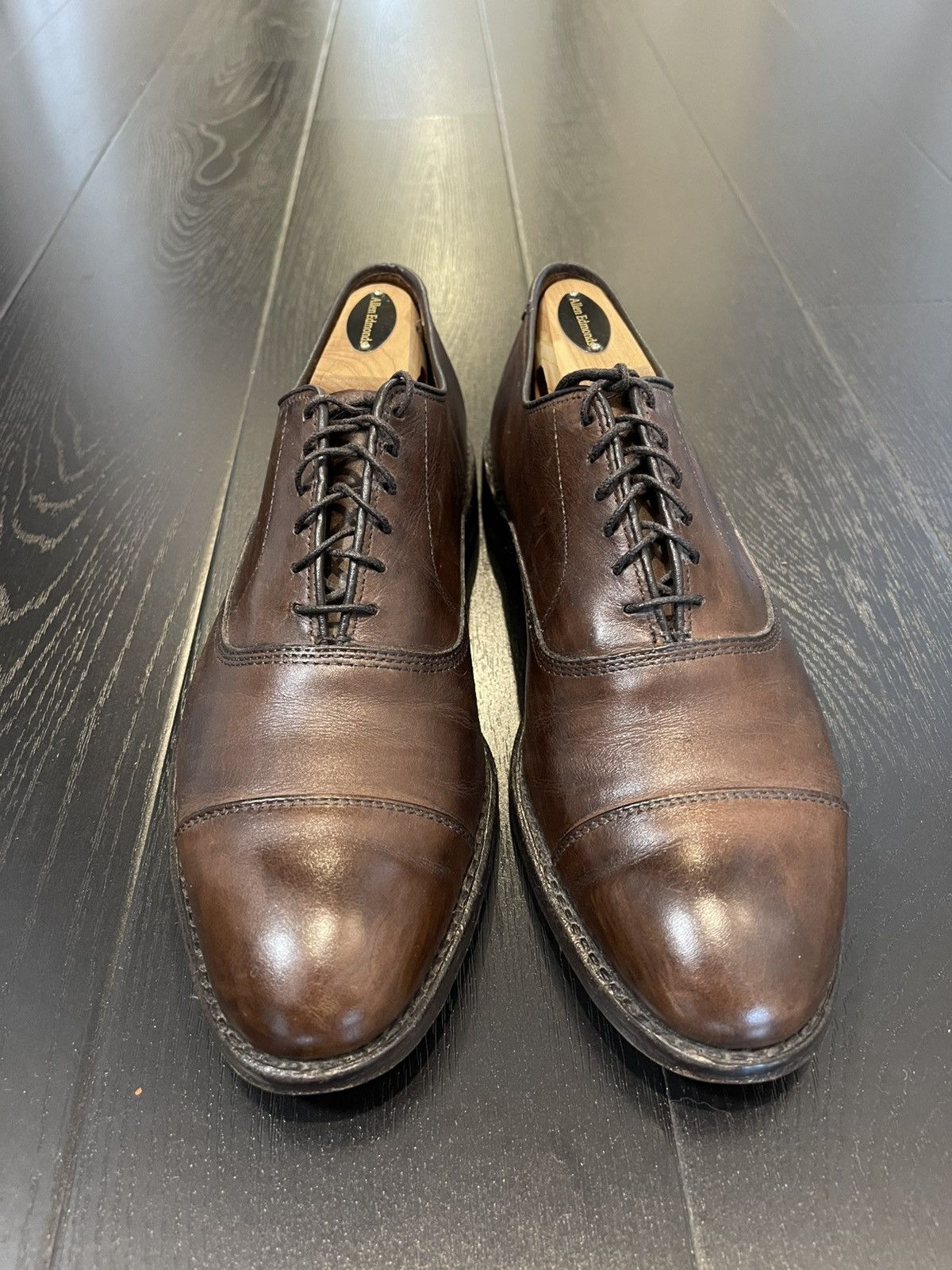 Allen Edmonds Allen Edmonds Park Avenue Brown Cap-toe Oxford Size US 7.5 / EU 40-41 - 3 Thumbnail