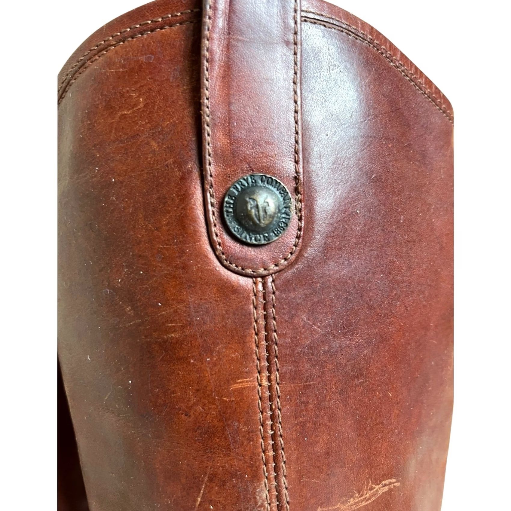 Frye VINTAGE Frye Women Melissa Botton Redwood Riding Boots 6 1/2 Made In Mexico Boots Womens Red 6.5 U.S. Shoe Size Mens Womens Girls Size US 7 / IT 37 - 3 Thumbnail