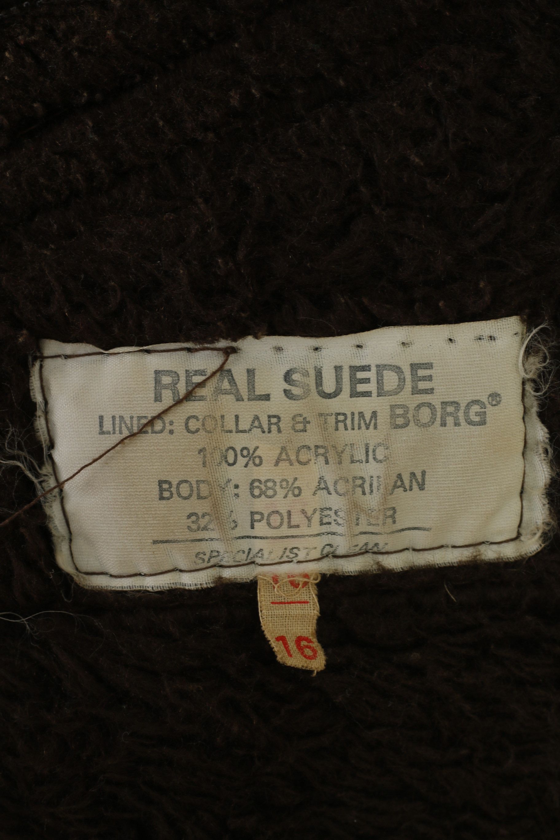 Vintage Real Suede Women 16 XL Jacket Single Breasted Brown 0718 Size XXL / US 16-18 / IT 52-54 - 4 Thumbnail