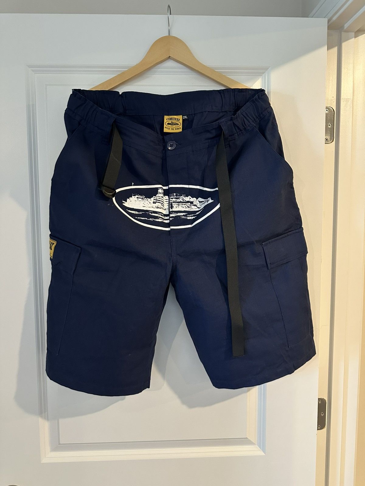 CORTEIZ ALCATRAZ CARGO SHORTS [NAVY] XXL - 38