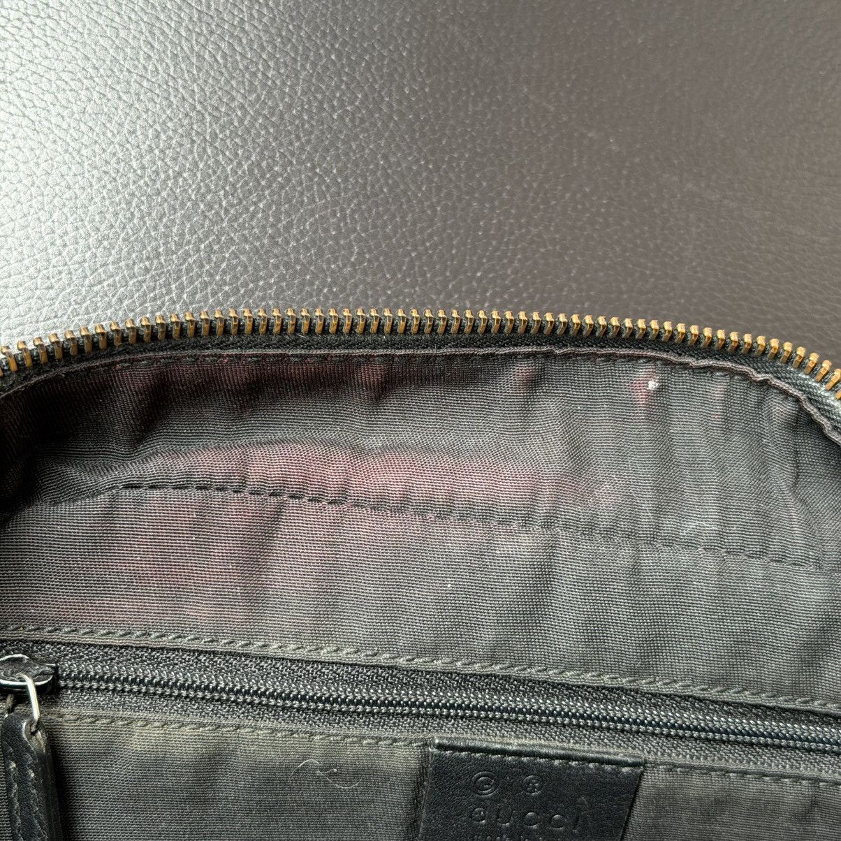 Gucci Gucci - Microguccissima Calfskin Black Toiletry Bag Size ONE SIZE - 14 Thumbnail