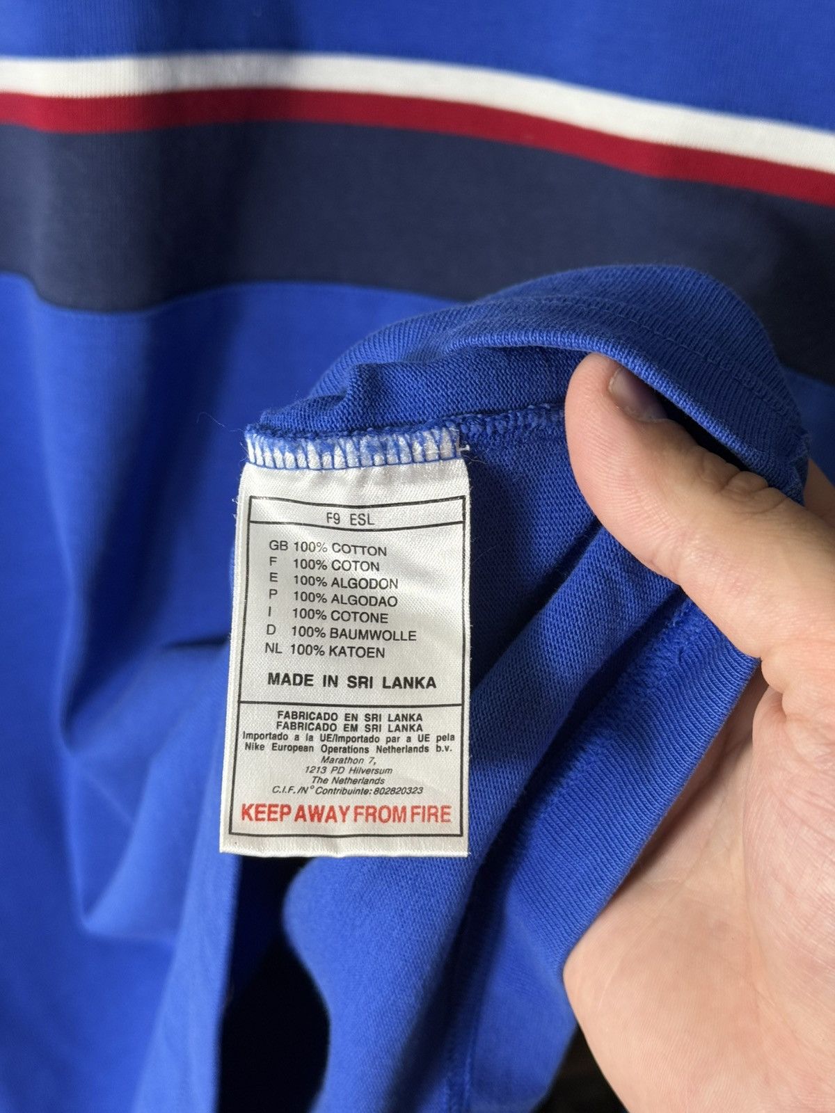 Nike Vintage 90s Nike France Rugby Union Rugby Jersey Long Sleeve Size US M / EU 48-50 / 2 - 12 Thumbnail