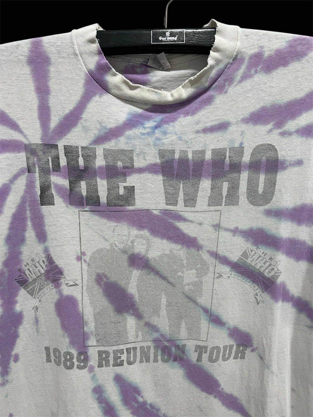 Band Tees × Vintage Vintage 80s 1989 THE WHO Tour Promo Tee 2XL Faded Size US XXL / EU 58 / 5 - 1 Thumbnail