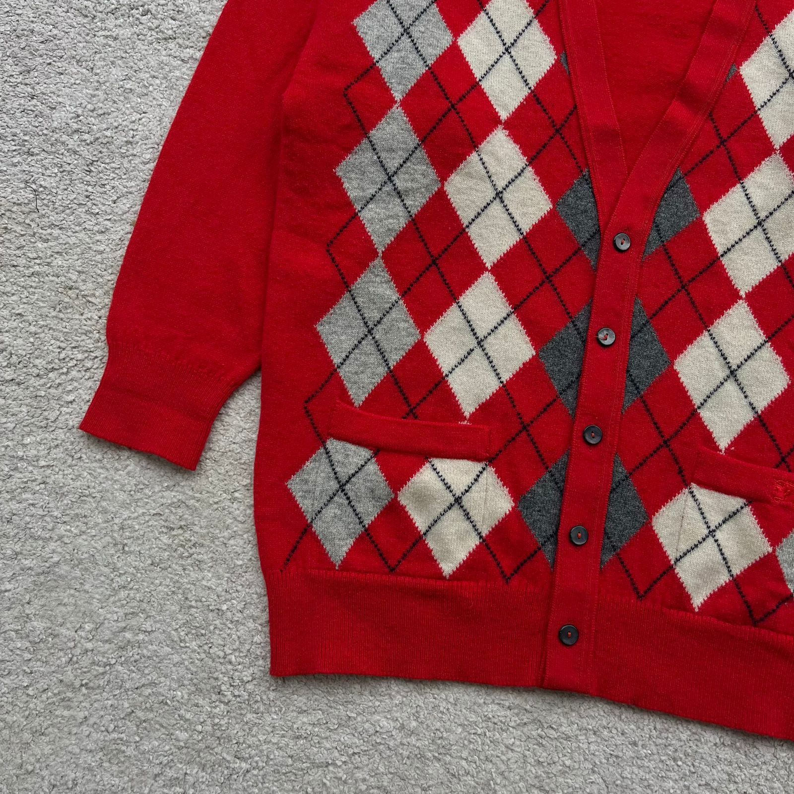 Burberry Vintage 80s 90s Burberrys Wool Cardigan Sweater Size US XL / EU 56 / 4 - 3 Thumbnail