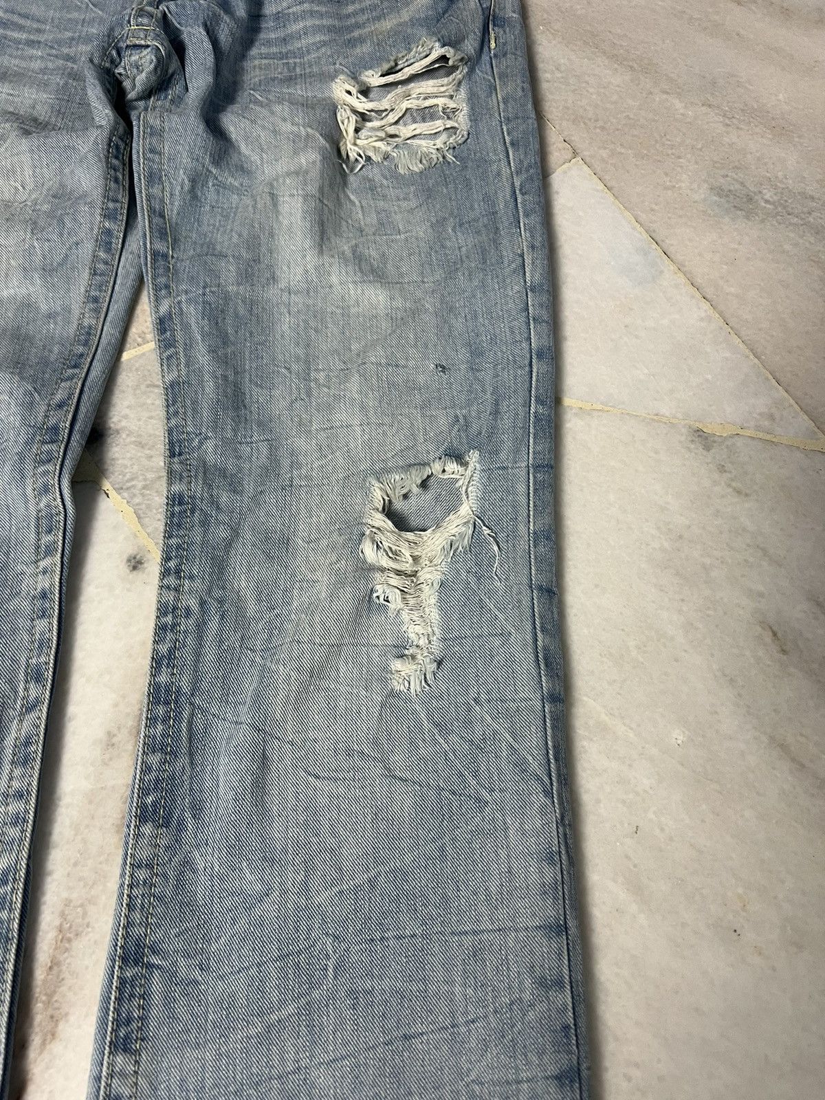 If Six Was Nine AMAZING DISTRESSED JEANS RARE Size US 33 - 3 Thumbnail