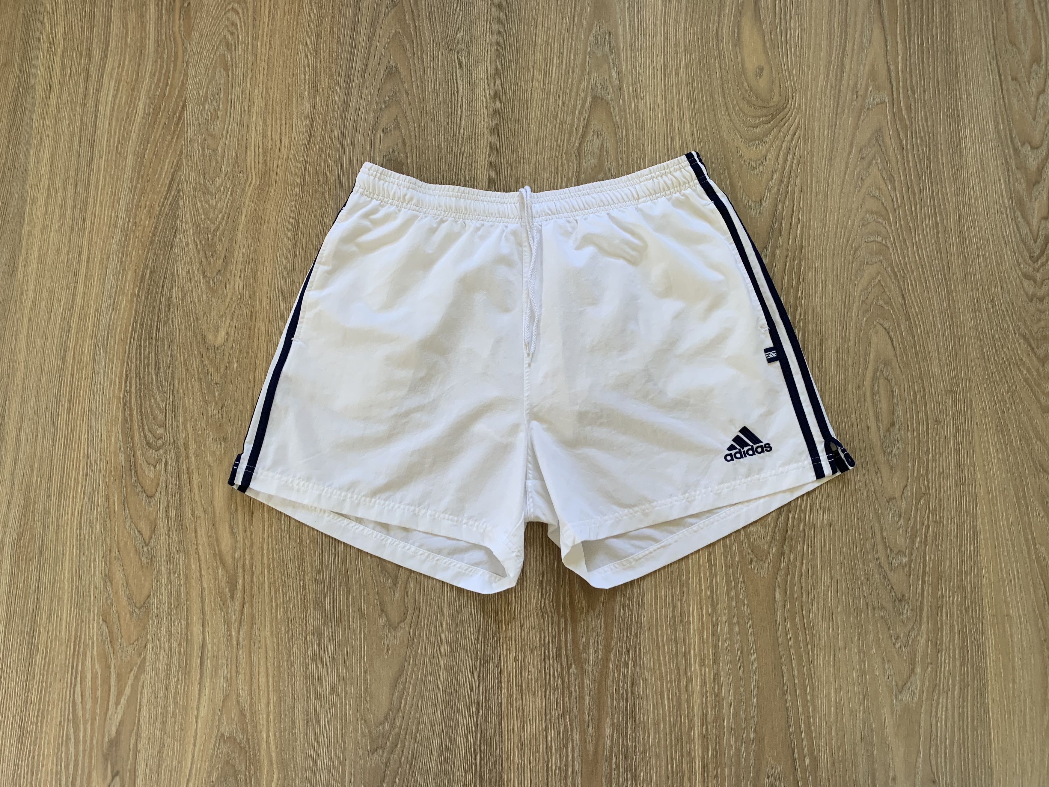 Adidas Vintage White Sport Shorts 2000