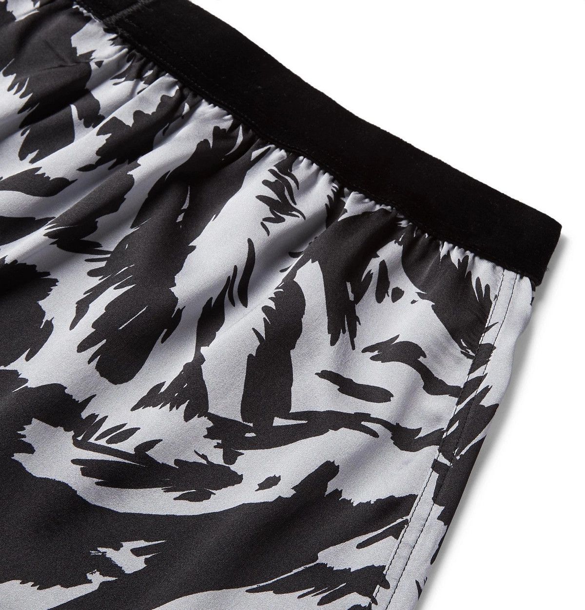 Tom Ford oc11z1225 Zebra-Print Boxer Short in Grey/Black Size US 32 / EU 48 - 5 Thumbnail