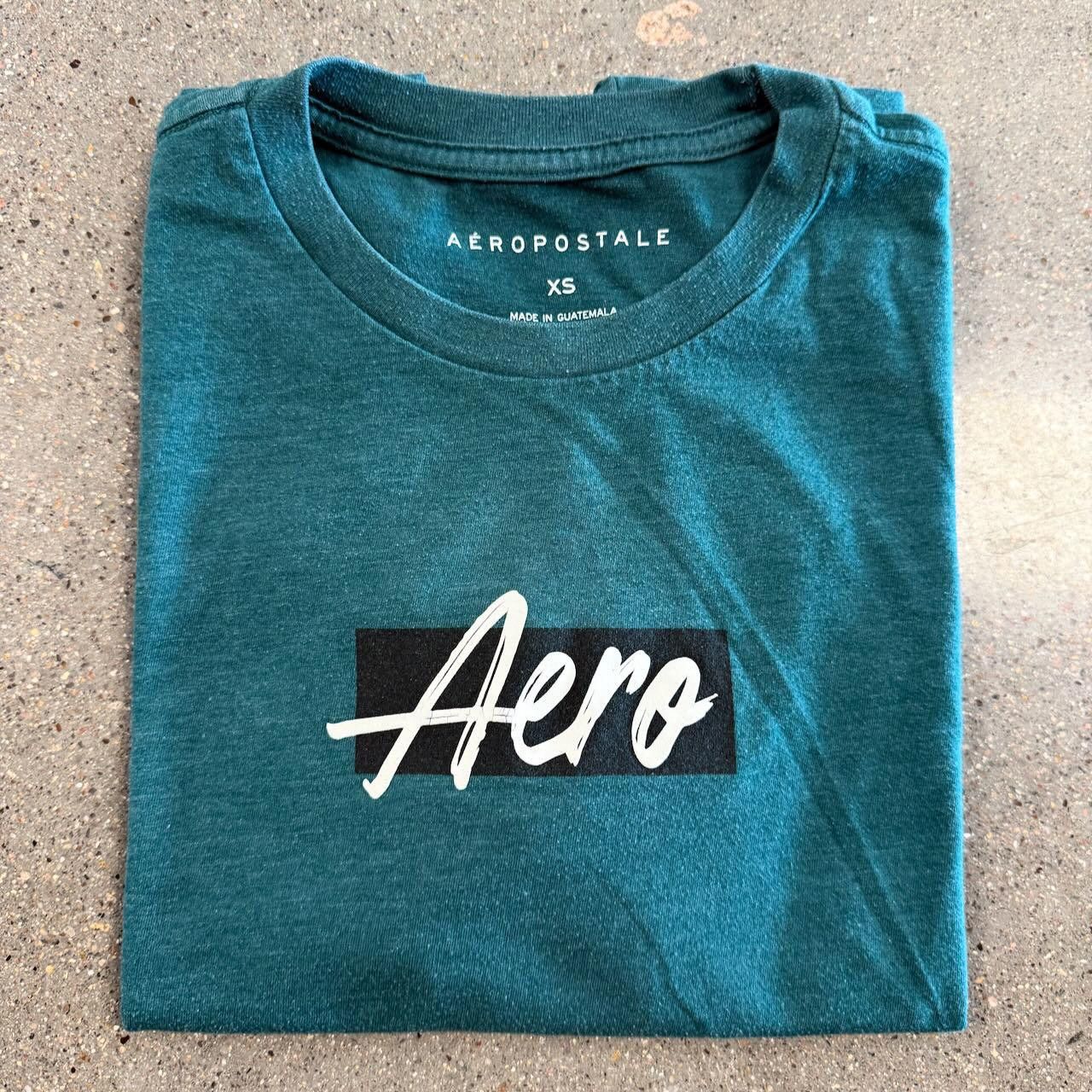 Aeropostale VTG 90s Single Stitch Aéropostale Teal Aero Tee Adult XS Size US XS / EU 42 / 0 - 8 Thumbnail