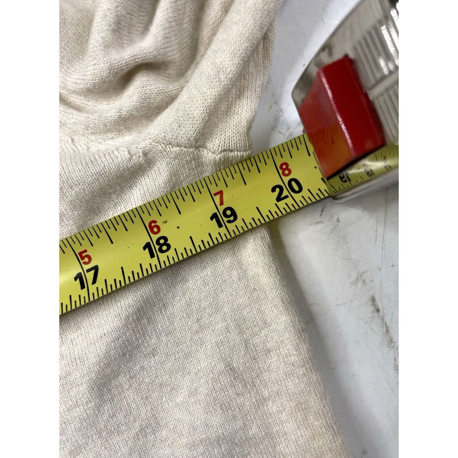 J.Crew J.CREW Sweater Polo Long Sleeve Men M Off-White Navy Trim Collar Size US M / EU 48-50 / 2 - 6 Thumbnail