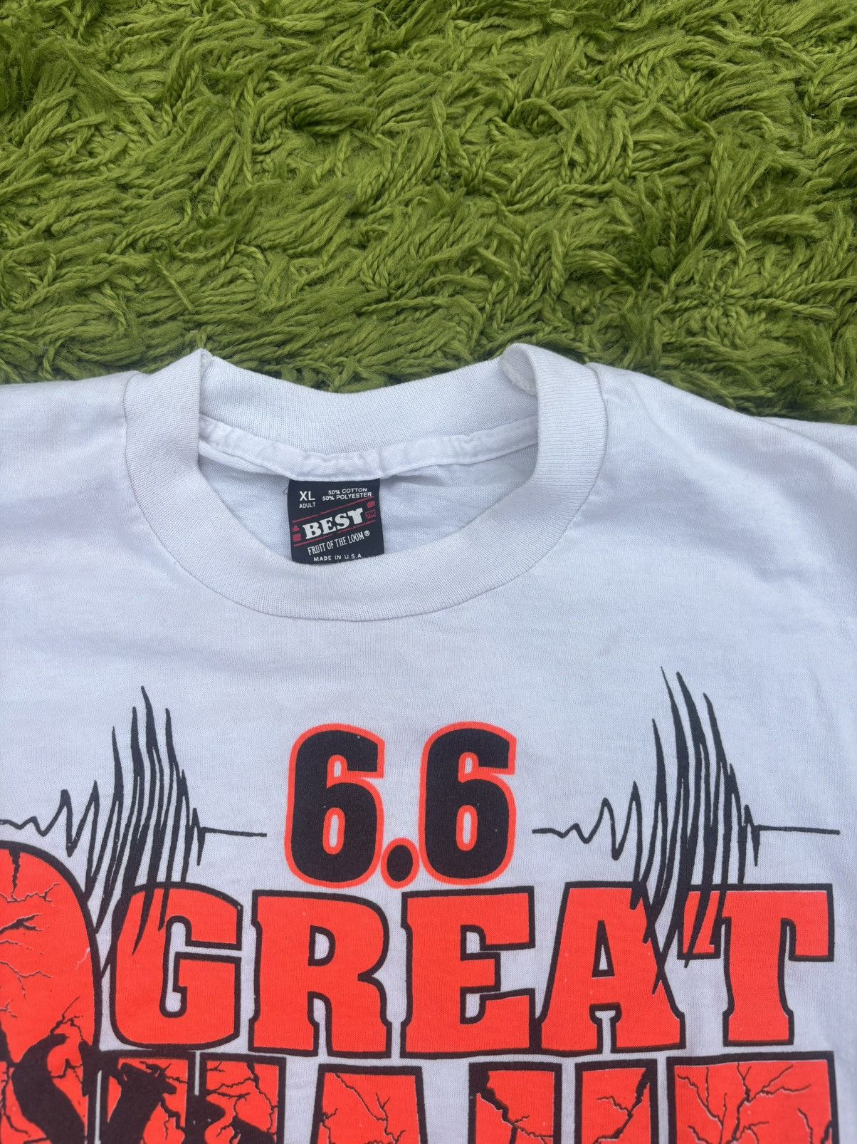 Fruit Of The Loom Streetwear × Vintage 1994 6.6 Great Quake Fruit of the Loom Size US XL / EU 56 / 4 - 3 Thumbnail