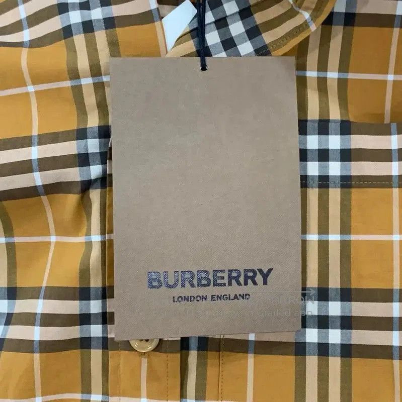 Burberry Burberry Yellow Cotton Long Sleeve Shirt. Size XS / US 0-2 / IT 36-38 - 9 Thumbnail