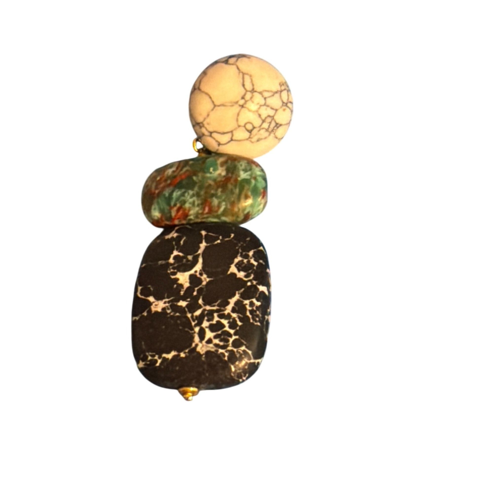 Other Lele Sadoughi Boulder Drop SINGLE Earring Dyed Howlite Repla Size ONE SIZE - 1 Thumbnail