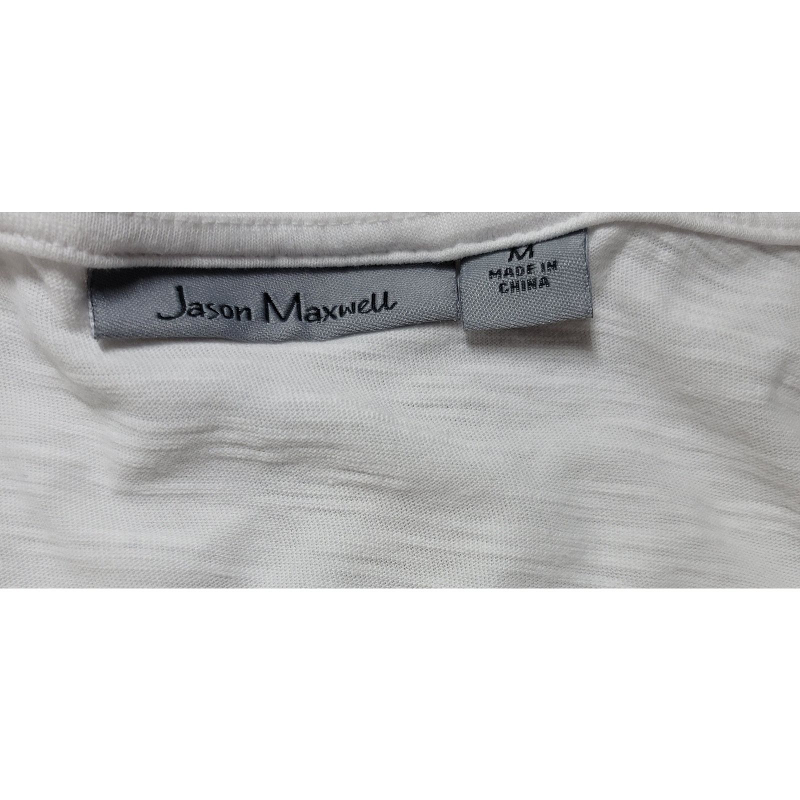 Other Jason Maxwell White Eyelet Tank Top Medium Back Slub Knit Size M / US 6-8 / IT 42-44 - 3 Thumbnail
