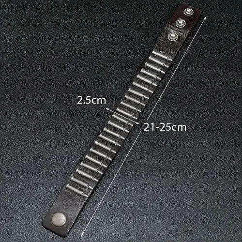 Jewelry Bullet Leather Bracelet Size ONE SIZE - 4 Thumbnail