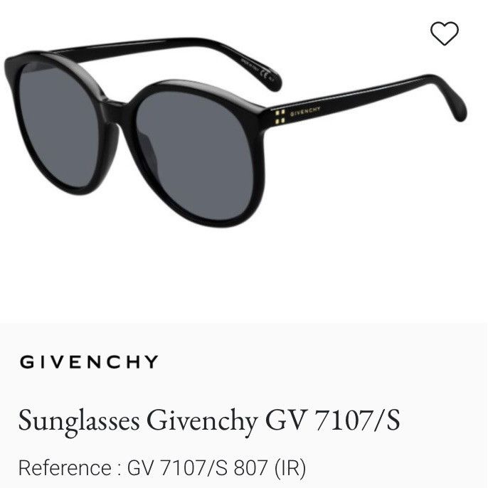 Givenchy GIVENCHY round Sunglasses black GV 7107/S 807IR 56 18 145 Size ONE SIZE - 1 Thumbnail