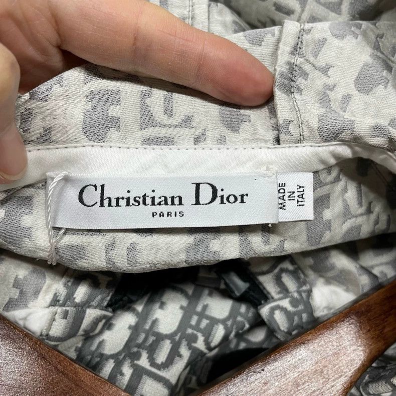 Dior Dior Gray old flower full-print dress Size XXS / US 00 / IT 34 - 5 Thumbnail