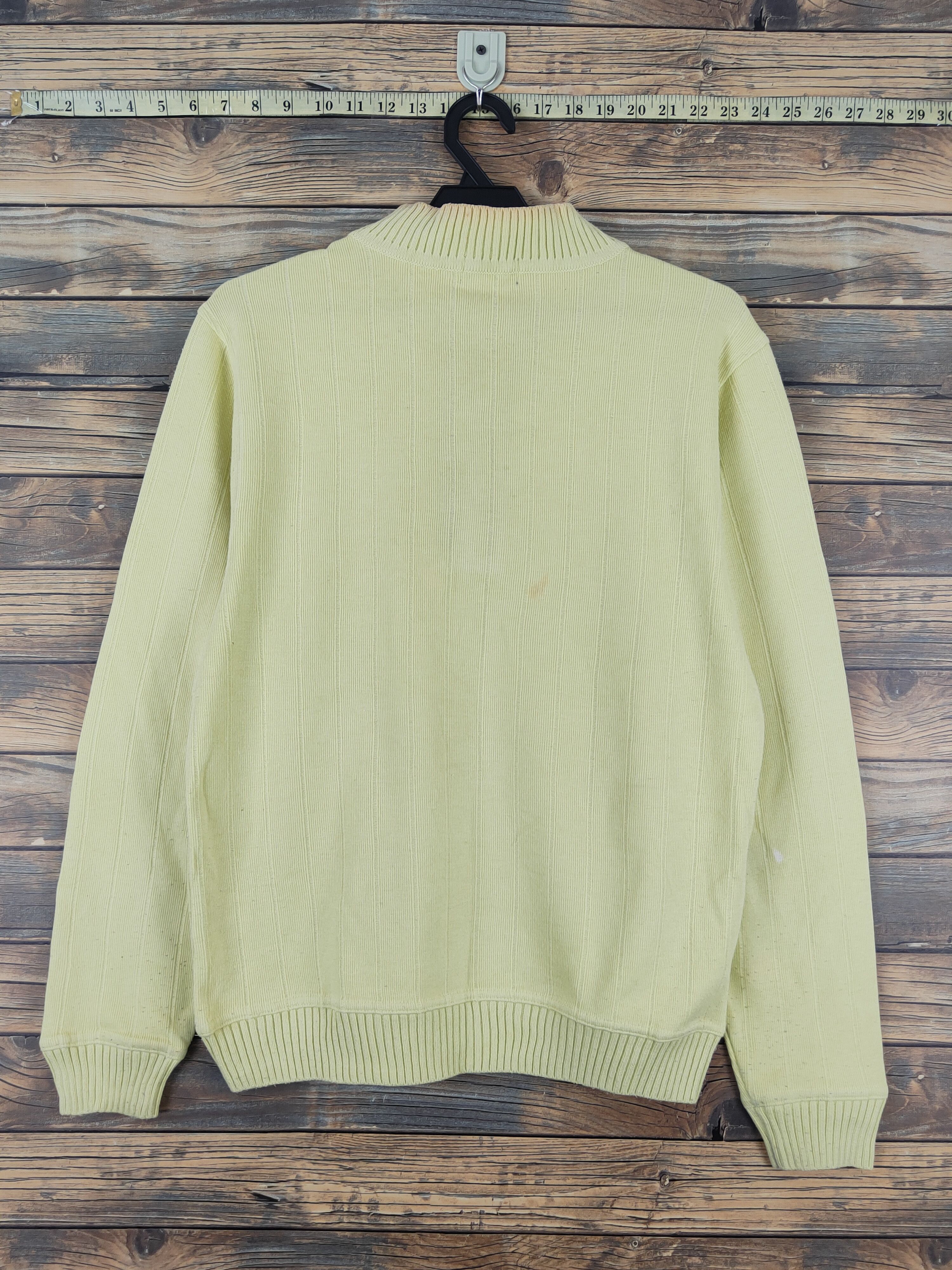 Homespun Knitwear × Japanese Brand × Vintage Polo Yellow Knitwear Sweatshirts #W1099 Size US M / EU 48-50 / 2 - 8 Thumbnail
