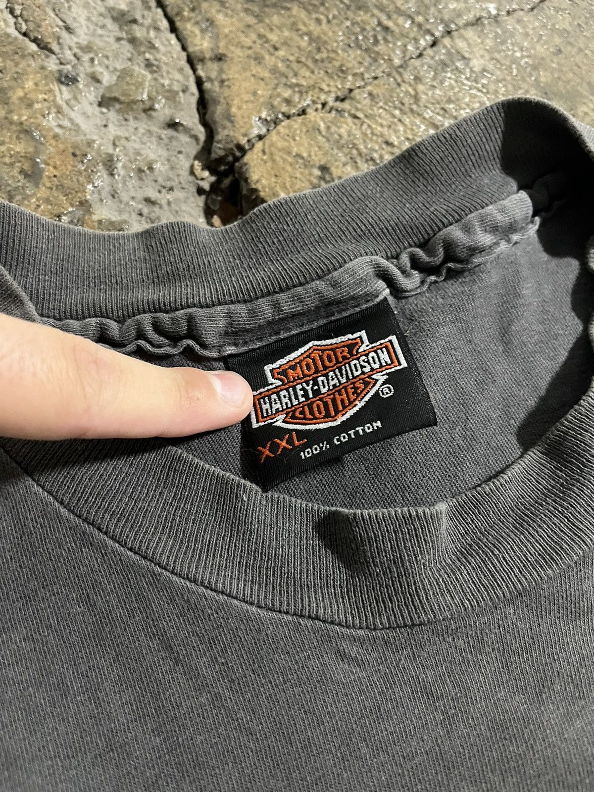 Harley Davidson × Vintage Crazy Vintage 90s Harley Davidson Faded Eagle Biker Tee Size US XL / EU 56 / 4 - 6 Thumbnail