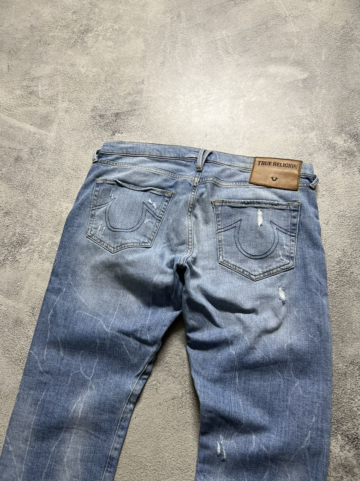 True Religion × Vintage Vintage Y2k True Religion 💙 Blue Denim Jeans 00’s Size 31" - 2 Thumbnail