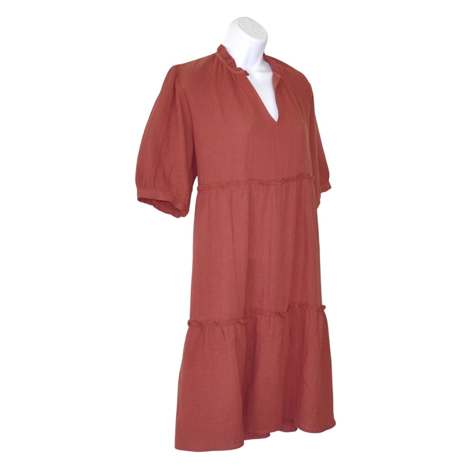 Anthropologie B5 NWT ANTHROPOLOGIE DREW Cotton Prairie Dress Size L $228 Size L / US 10 / IT 46 - 2 Thumbnail