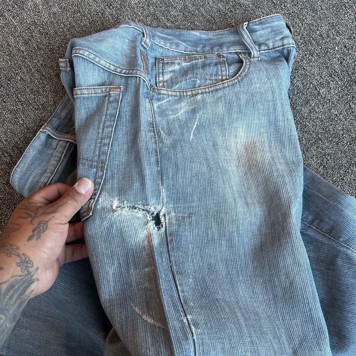 Armani Exchange Vibtage Blue Armani jeans Size US 35 - 8 Thumbnail