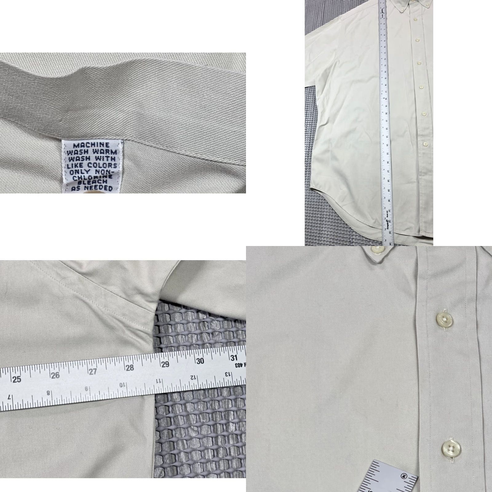 Polo Ralph Lauren VTG Polo Ralph Lauren Short Sleeve Button-Up Beige Shirt Men XL Blake Khaki Size US XL / EU 56 / 4 - 8 Thumbnail