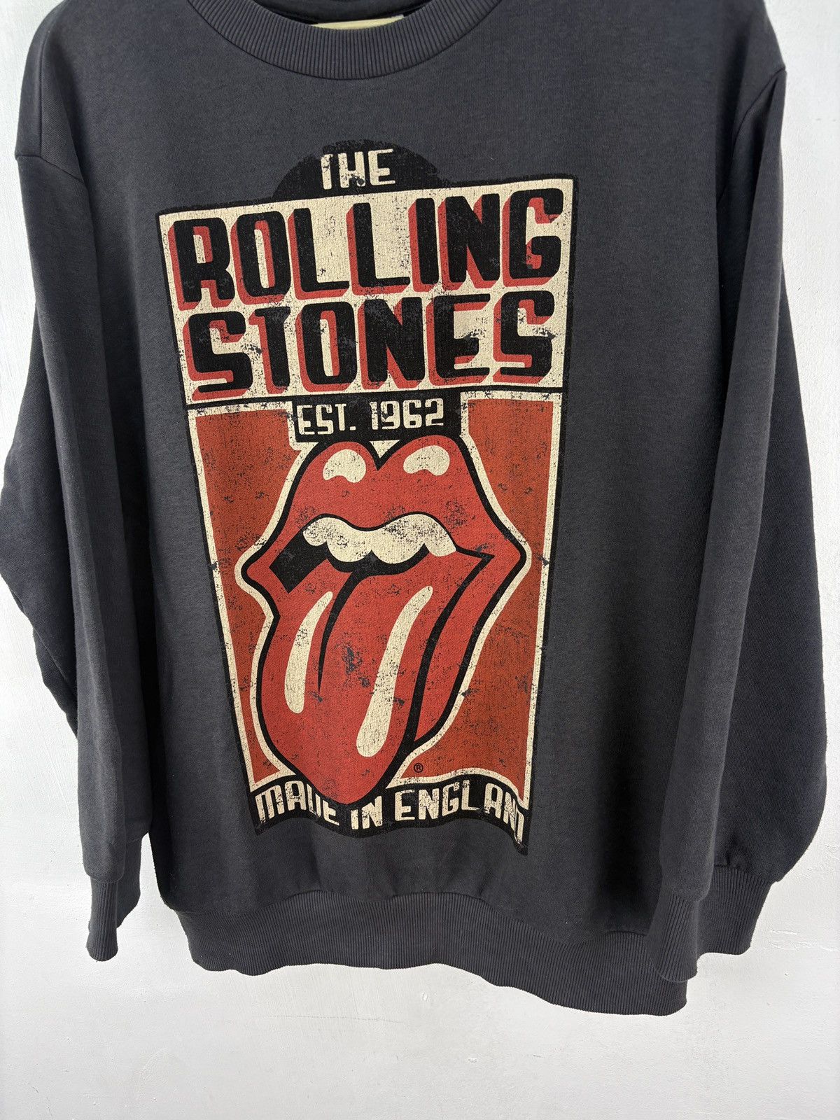 Band Tees Sun Faded The Rolling Stones Crewneck Sweatshirt Nirvana Ins Size US M / EU 48-50 / 2 - 3 Thumbnail