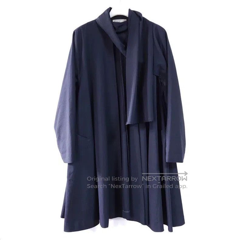 Yohji Yamamoto Yohji Yamamoto 1980s wool scarf collar coat Size US M / EU 48-50 / 2 - 1 Thumbnail