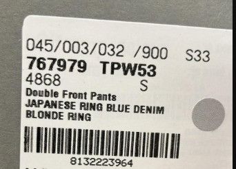 Balenciaga o1mt1gz0924 Double Front Pants in Blue Size 26" / US 2 / IT 38 - 3 Thumbnail