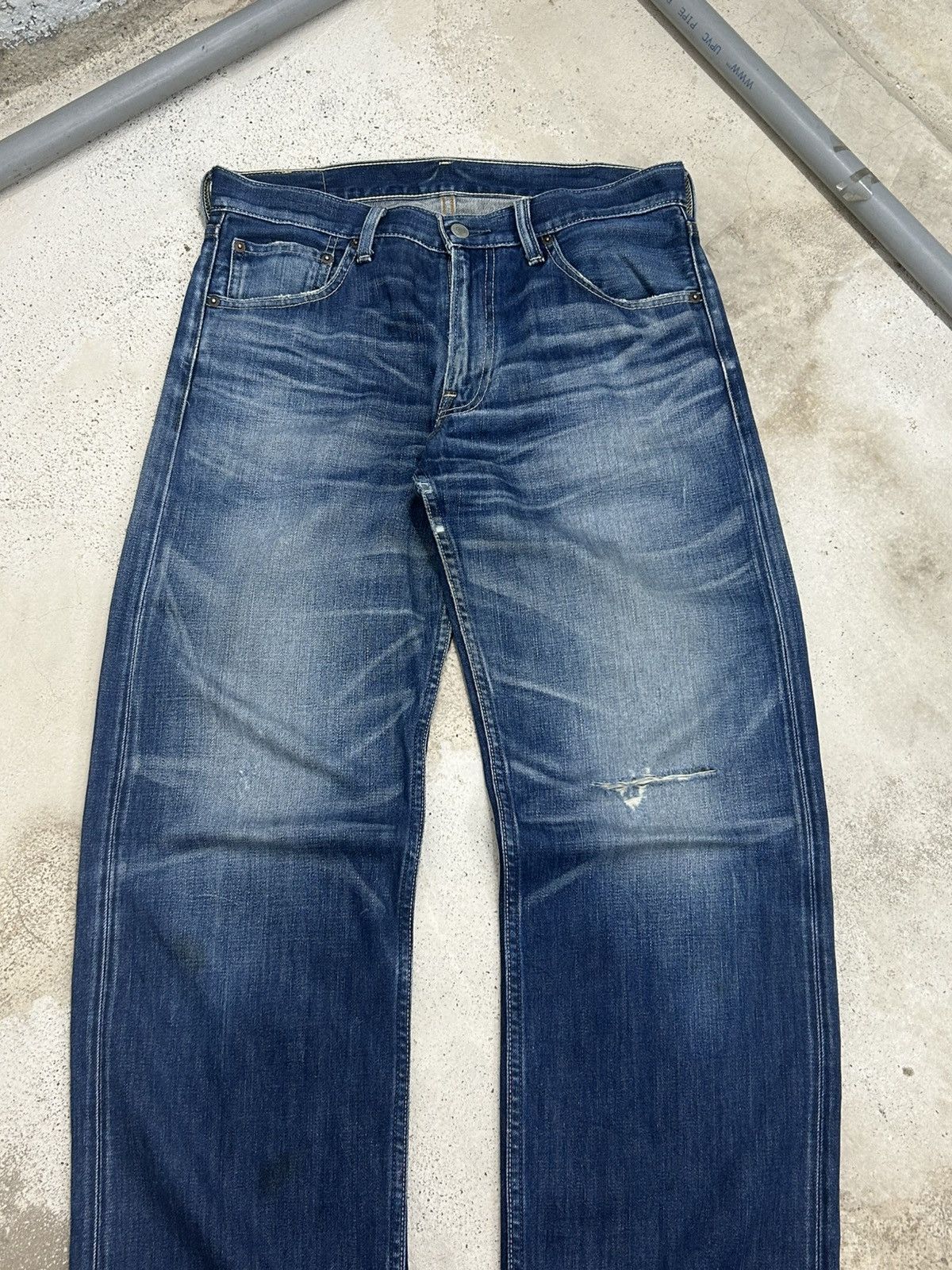 Levi's Vintage Levis 503 Relaxed Fit Distressed Size US 32 / EU 48 - 4 Thumbnail