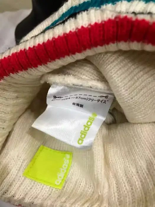 Adidas Vintage Adidas Spell Out Beanie Hat Size ONE SIZE - 4 Thumbnail