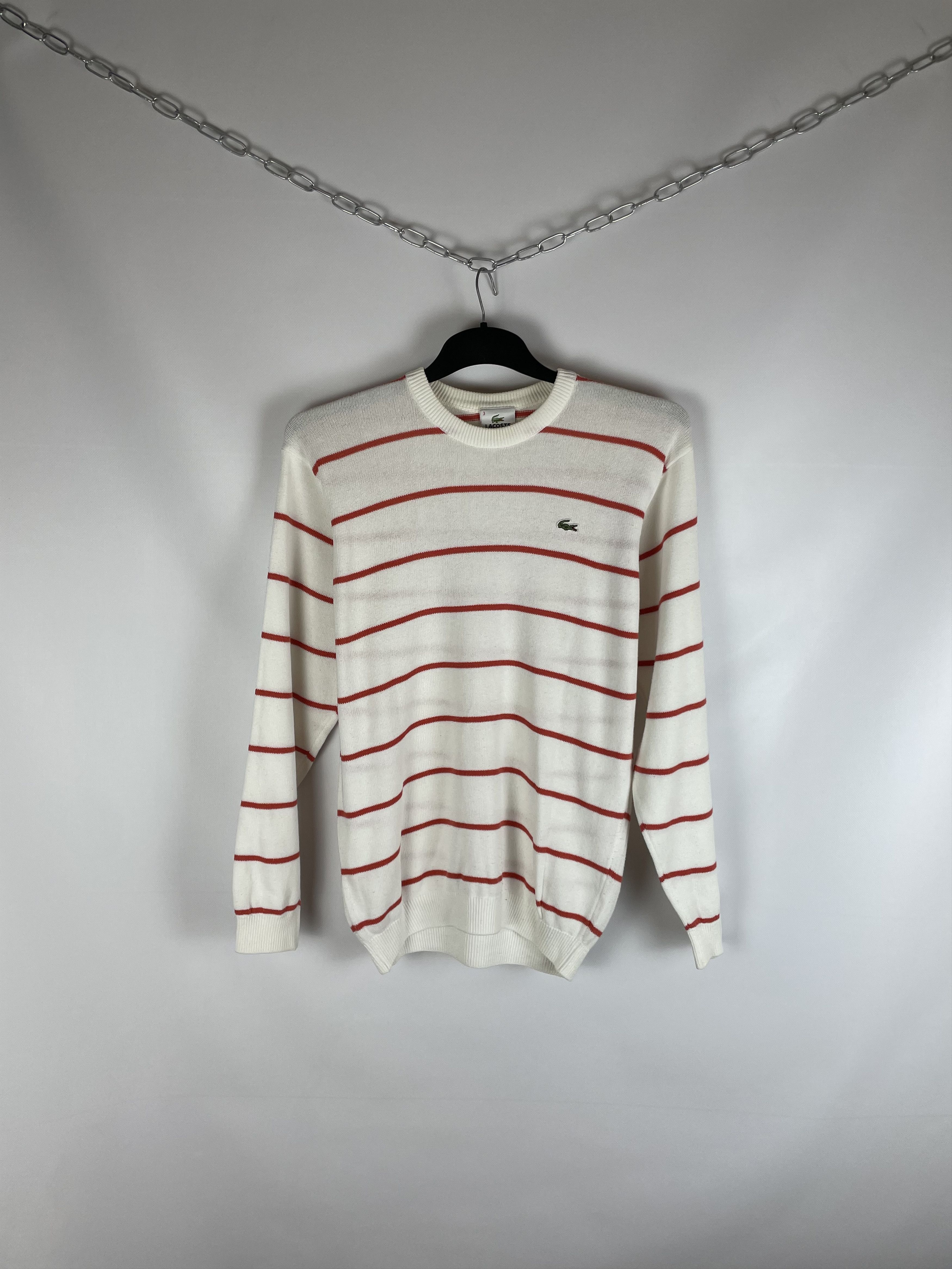Lacoste Lacoste Vintage Check Knit Sweater Size US L / EU 52-54 / 3 - 1 Thumbnail