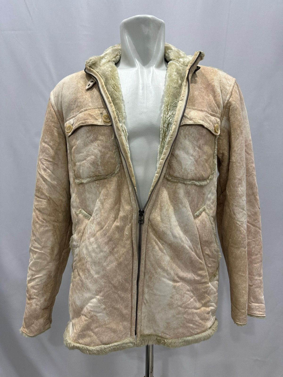Kansai Yamamoto × Seditionaries × Yohji Yamamoto Kansai Jeans by Kansai Yamamoto Shearling Suede Jacket Size US M / EU 48-50 / 2 - 2 Thumbnail