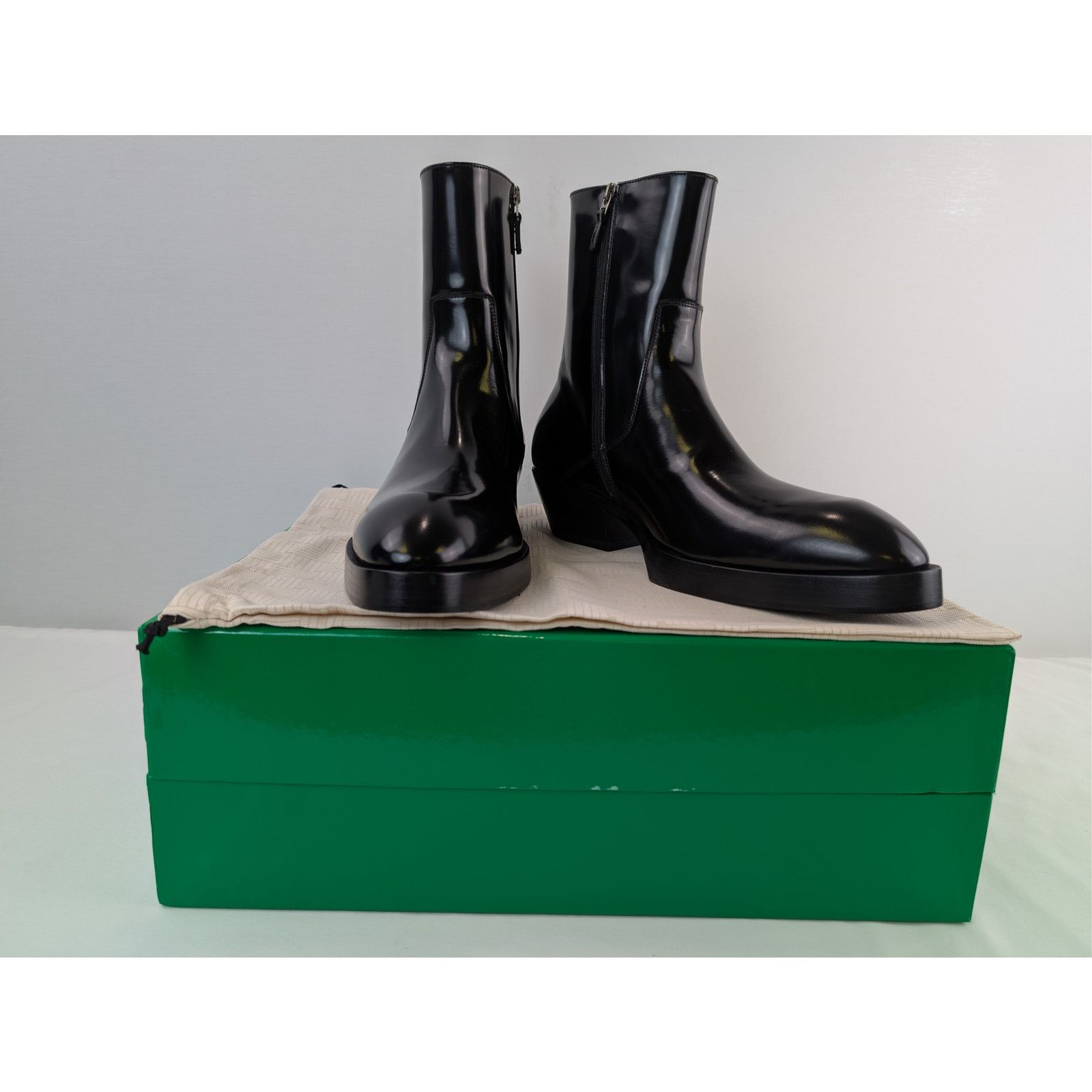 Bottega Veneta o1rshd1 Texas Calf Dalton Ankle Boots in Black Size US 11 / EU 44 - 18 Thumbnail