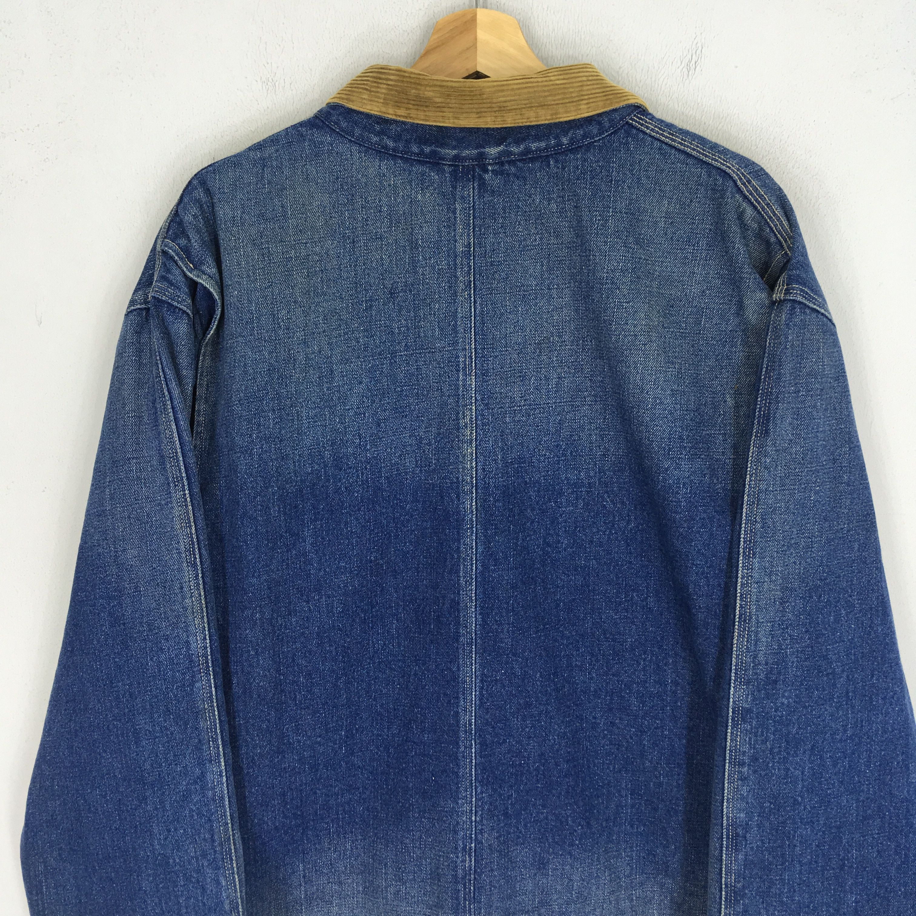 Polo Ralph Lauren × Vintage Vintage 90's Polo Ralph Lauren Denim Jacket Workwear Size US XXL / EU 58 / 5 - 5 Thumbnail