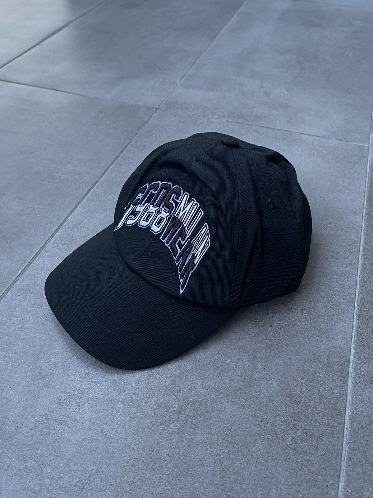 GCDS !DS! SS23 GCDS Logo College Black Baseball Cap Size ONE SIZE - 4 Thumbnail