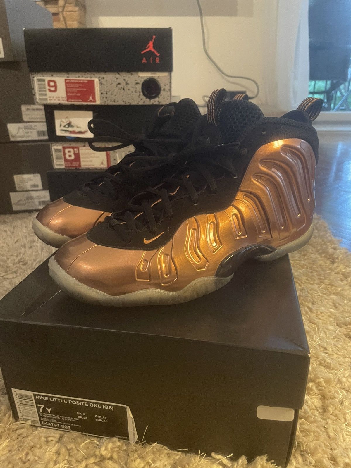 Nike Little Posite One GS ‘Copper’ Size US 7 / EU 40 - 1 Thumbnail