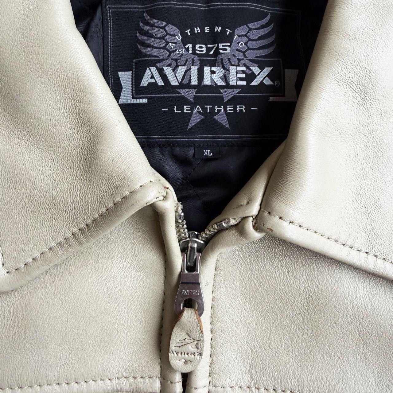 Avirex Avirex Hand Painted Leather Biker Jacket Size US XL / EU 56 / 4 - 5 Thumbnail
