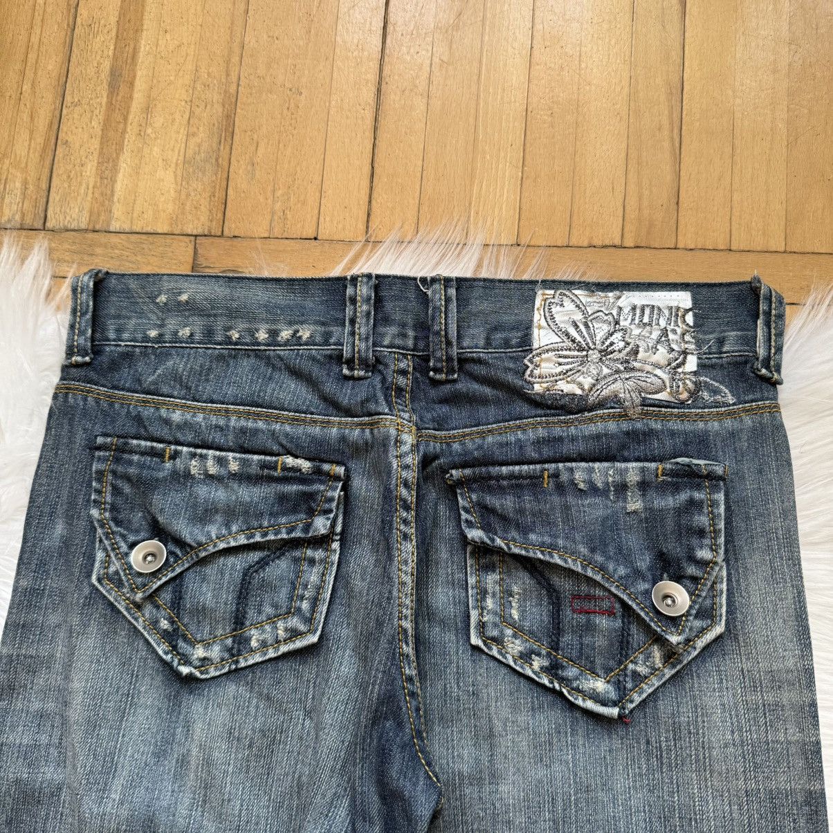 If Six Was Nine 📌Vintage Y2K Monica’s Low Rise Distress Washed Jeans Size 30" / US 8 / IT 44 - 4 Thumbnail