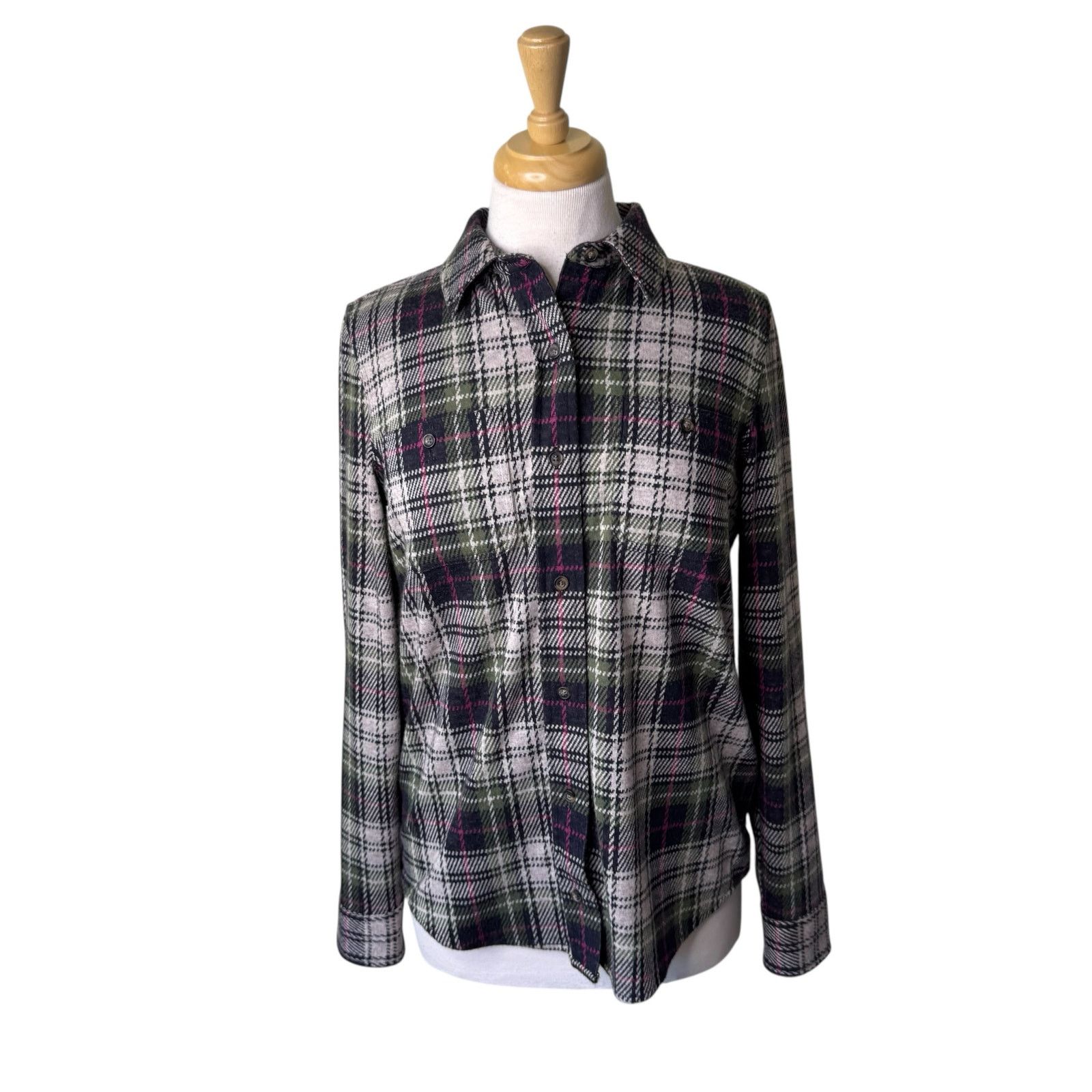 Faherty FAHERTY Legend Sweater Shirt Size Small Pink Green Size S / US 4 / IT 40 - 1 Thumbnail